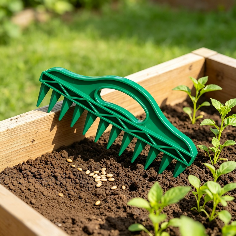 Gardening Tools Vegetables - Semoir manuel en plastique pour jardin,