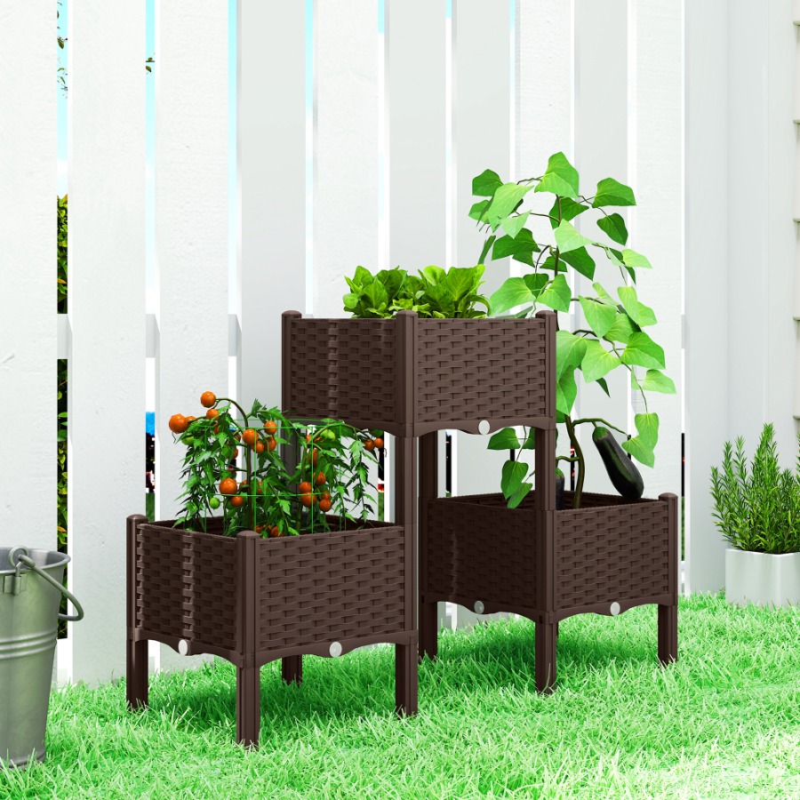 Bac de jardin surélevé en plas - Self-Watering Planter avis et prix